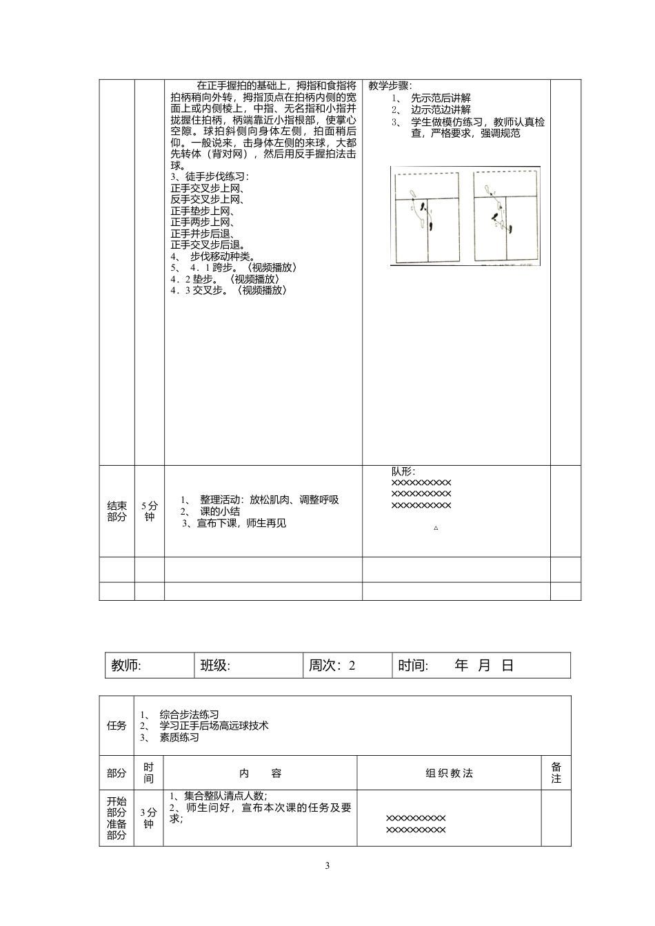 小学羽毛球教案（15周）.docx_第3页