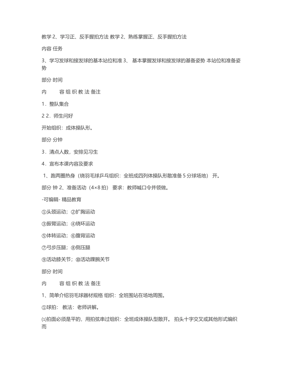 小学羽毛球教案1.docx_第3页