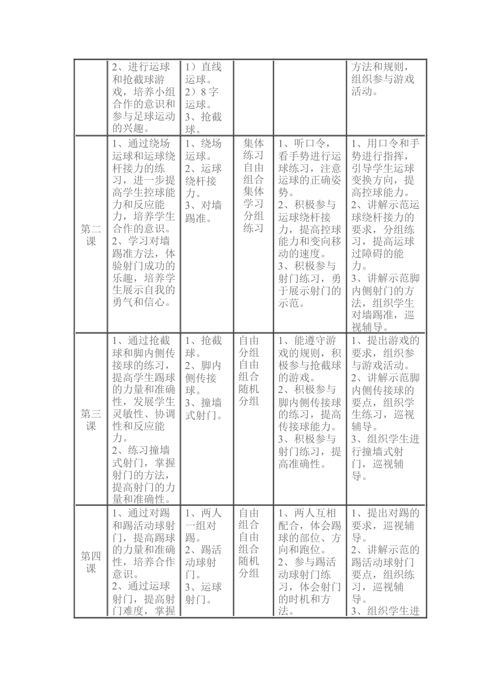 小学足球教学设计.docx_第3页