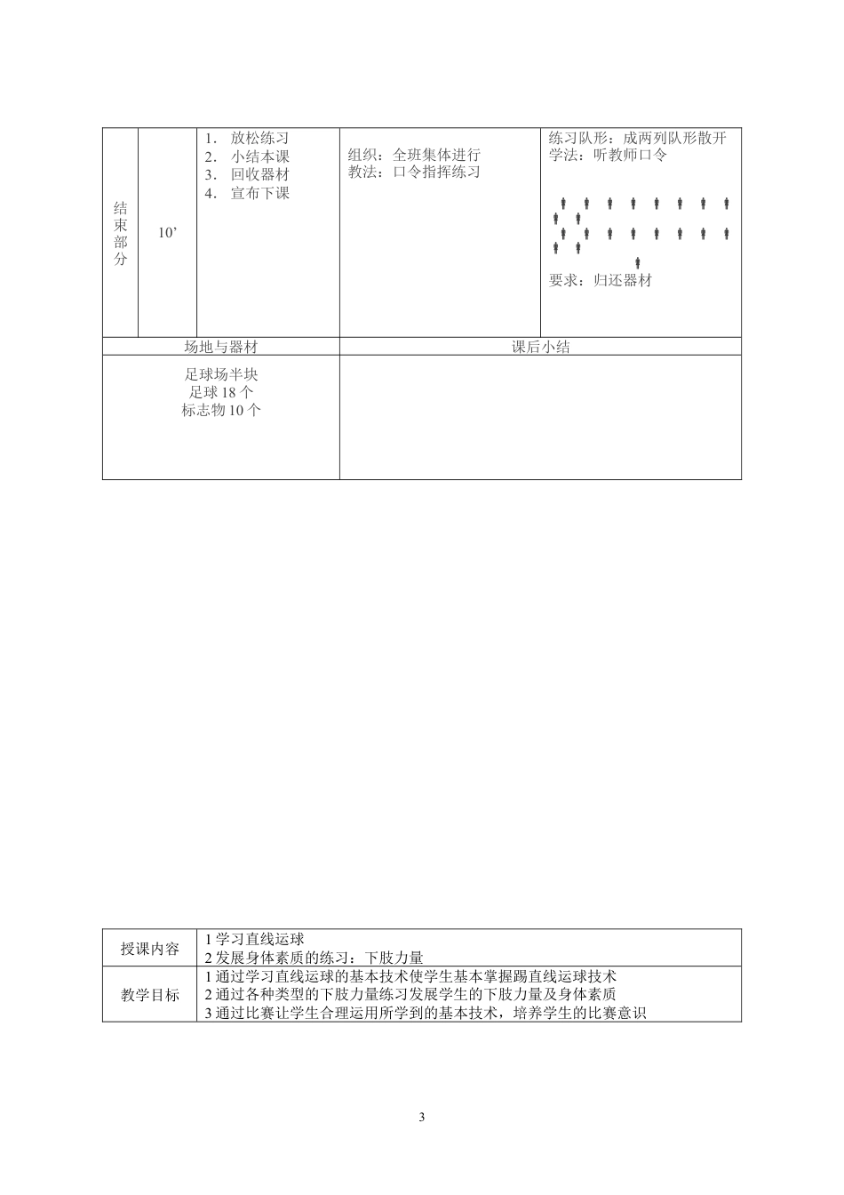 足球课教案全集通用（课时教案）.docx_第3页