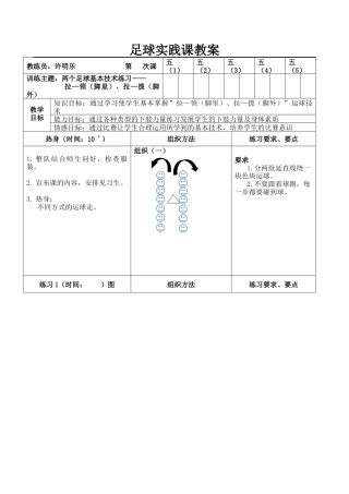 足球实践课教案.docx