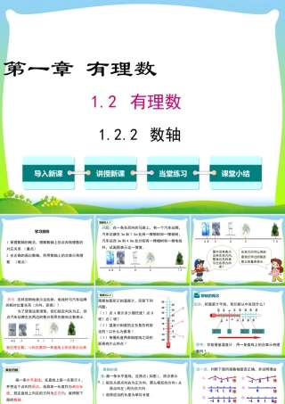 人教版七年级上册教学课件-1.2.2 数轴.ppt