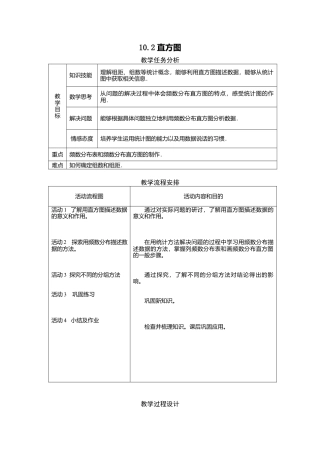 人教版七年级下册-课时教案-10.2 直方图 2.docx