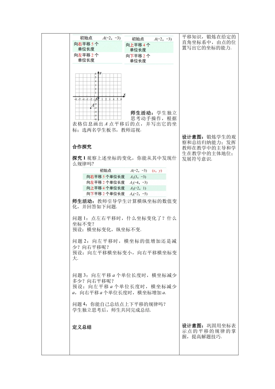 初中数学七年级下册-7.2.2 用坐标表示平移 教案 (2).docx_第2页