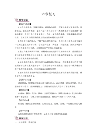 初中数学七年级下册-本章复习（教案） (2).docx