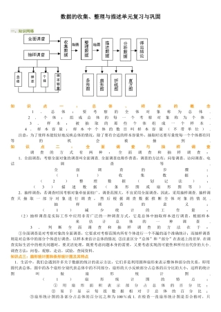 初中数学七年级下册-数据的收集、整理与描述知识点.docx