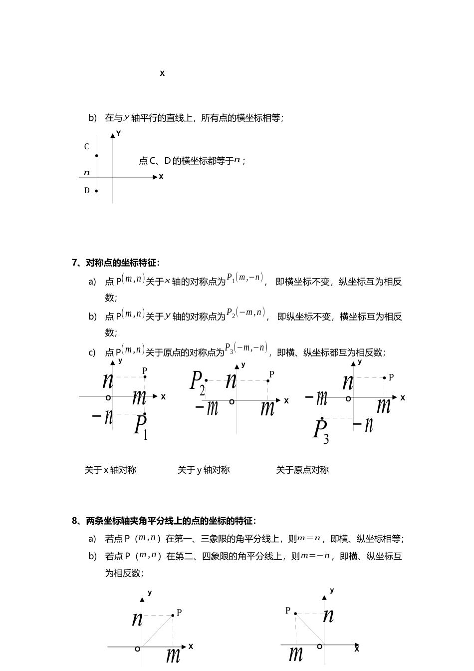 初中数学七年级下-平面直角坐标系知识点归纳总结.docx_第2页