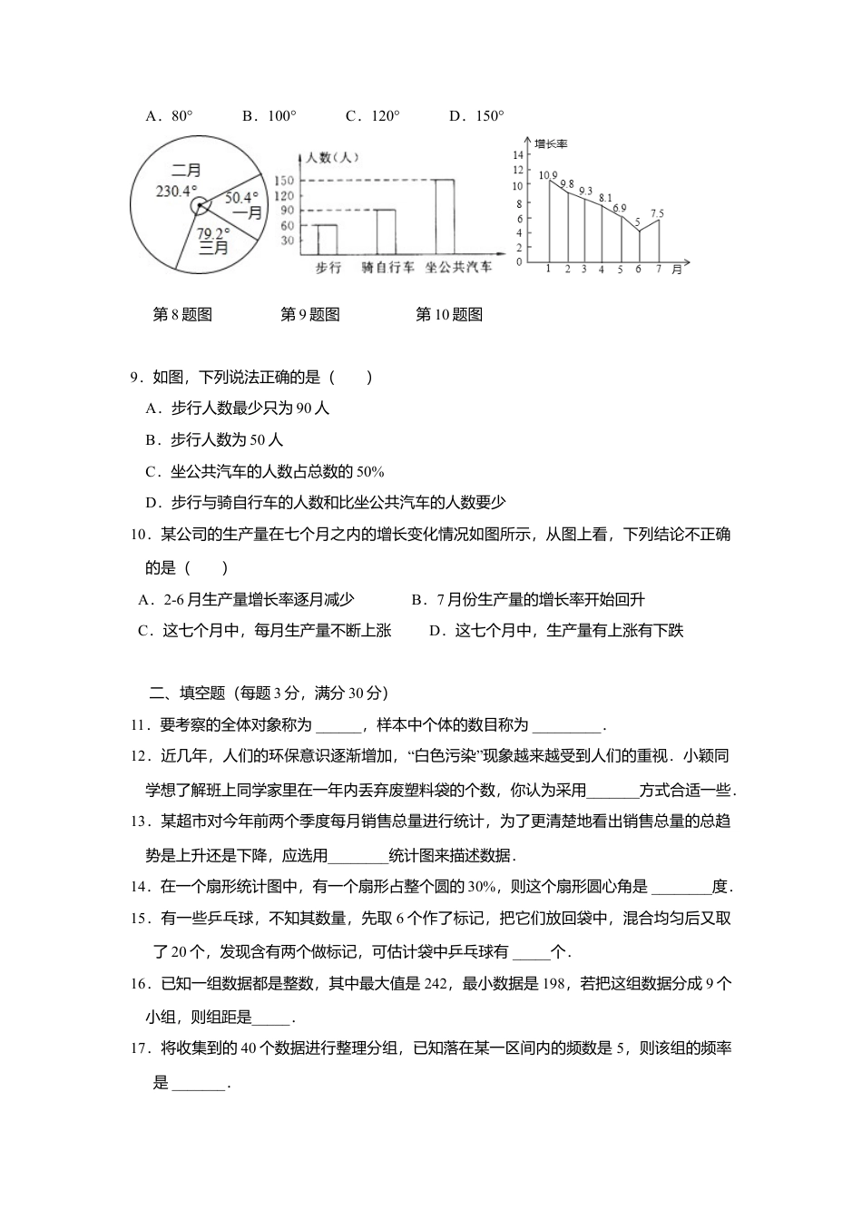 人教版七年级下册-同步练习-第十章综合训练.docx_第2页