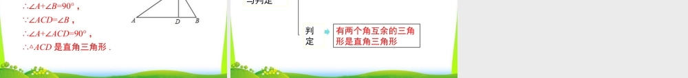 人教版数学八年级上册-教学课件-11.2.1 第2课时 直角三角形的性质和判定.ppt