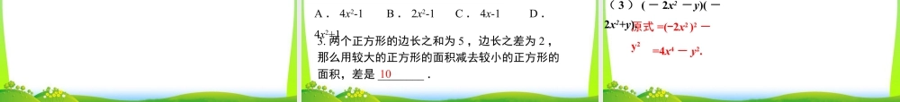 人教版数学八年级上册-教学课件-14.2.1 平方差公式.ppt