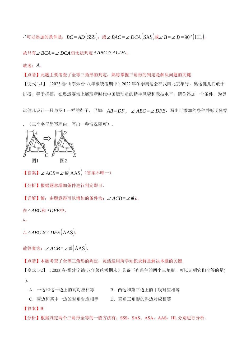 数学八年级上册-专题12.6 全等三角形章末八大题型总结（培优篇）（人教版）（教师版）.docx_第2页