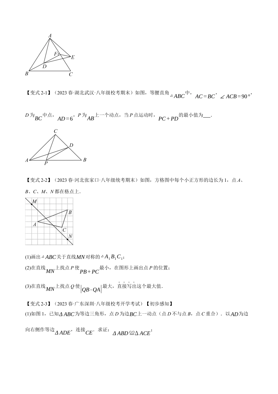 数学八年级上册-专题13.10 轴对称章末十大题型总结（拔尖篇）（人教版）（学生版）.docx_第3页