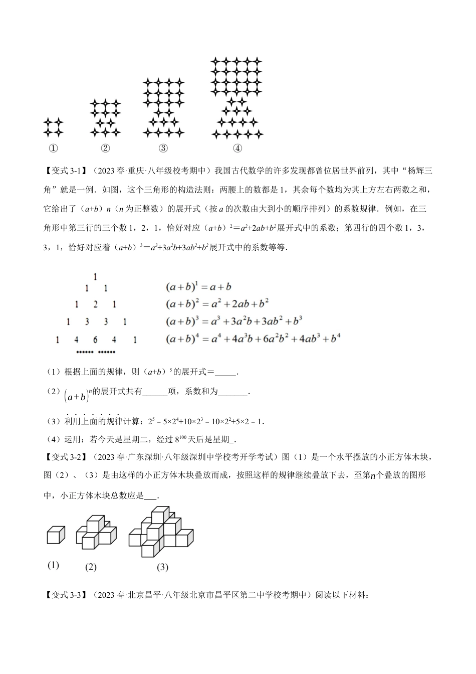 数学八年级上册-专题14.9 整式的乘法与因式分解章末八大题型总结（拔尖篇）（人教版）（原卷版）.docx_第3页