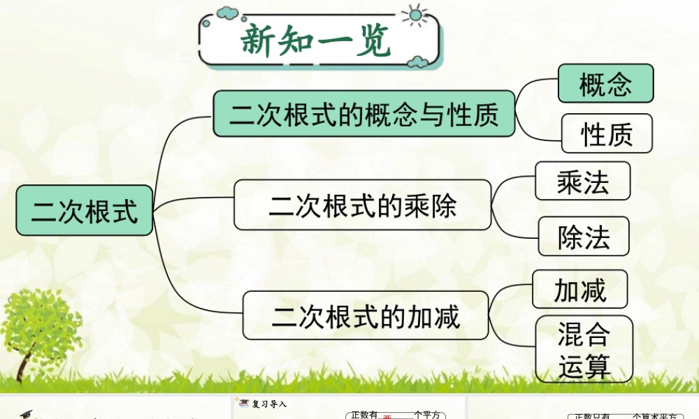人教版初中数学八下-同步课件-16.1 第1课时 二次根式的概念.pptx
