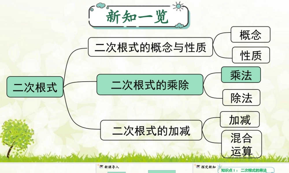 人教版初中数学八下-同步课件-16.2 第1课时 二次根式的乘法.pptx