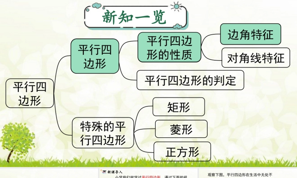 人教版初中数学八下-同步课件-18.1.1 第1课时 平行四边形的边、角的特征.pptx