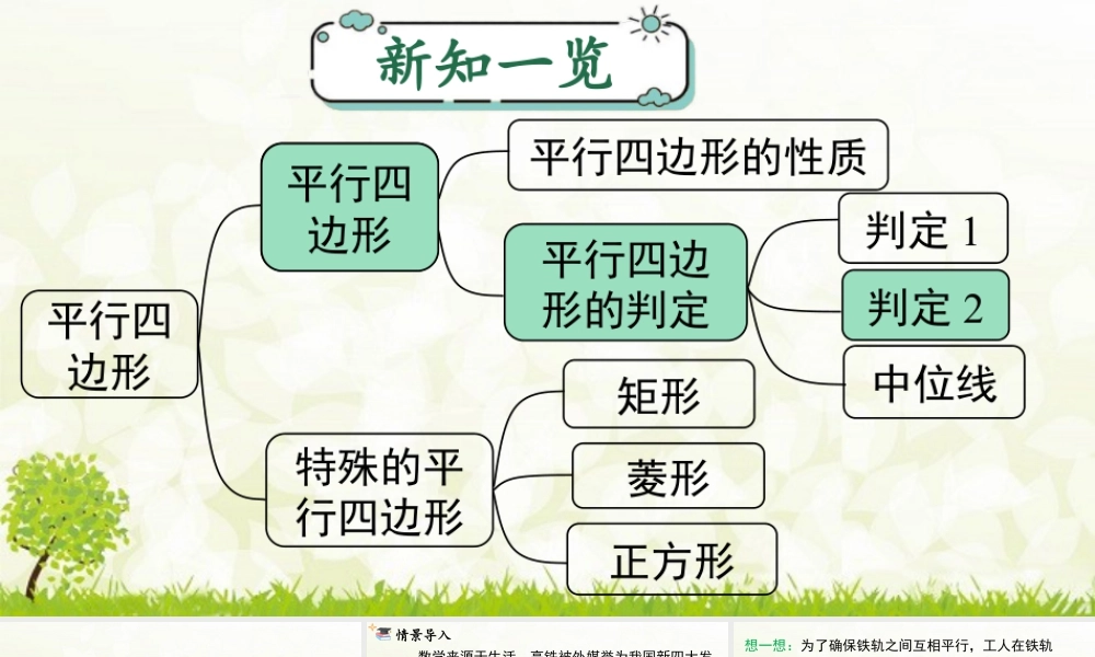 人教版初中数学八下-同步课件-18.1.2 第2课时 平行四边形的判定（2）.pptx
