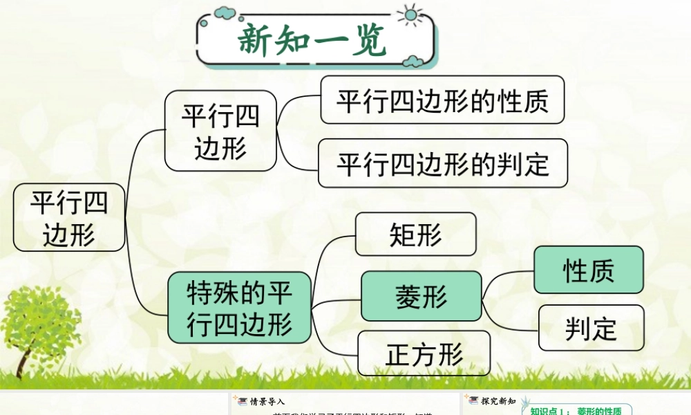 人教版初中数学八下-同步课件-18.2.2 第1课时 菱形的性质.pptx