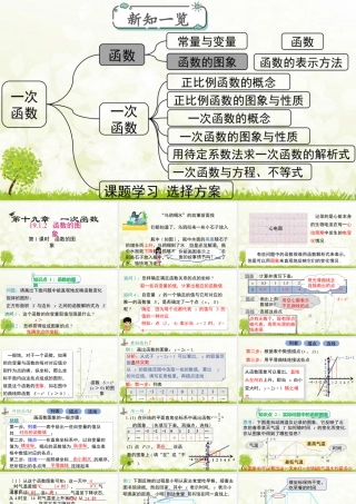 人教版初中数学八下-同步课件-19.1.2 第1课时 函数的图象.pptx