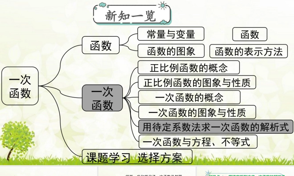 人教版初中数学八下-同步课件-19.2.2 第3课时 用待定系数法求一次函数解析式.pptx