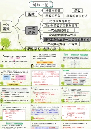 人教版初中数学八下-同步课件-19.2.2 第3课时 用待定系数法求一次函数解析式.pptx