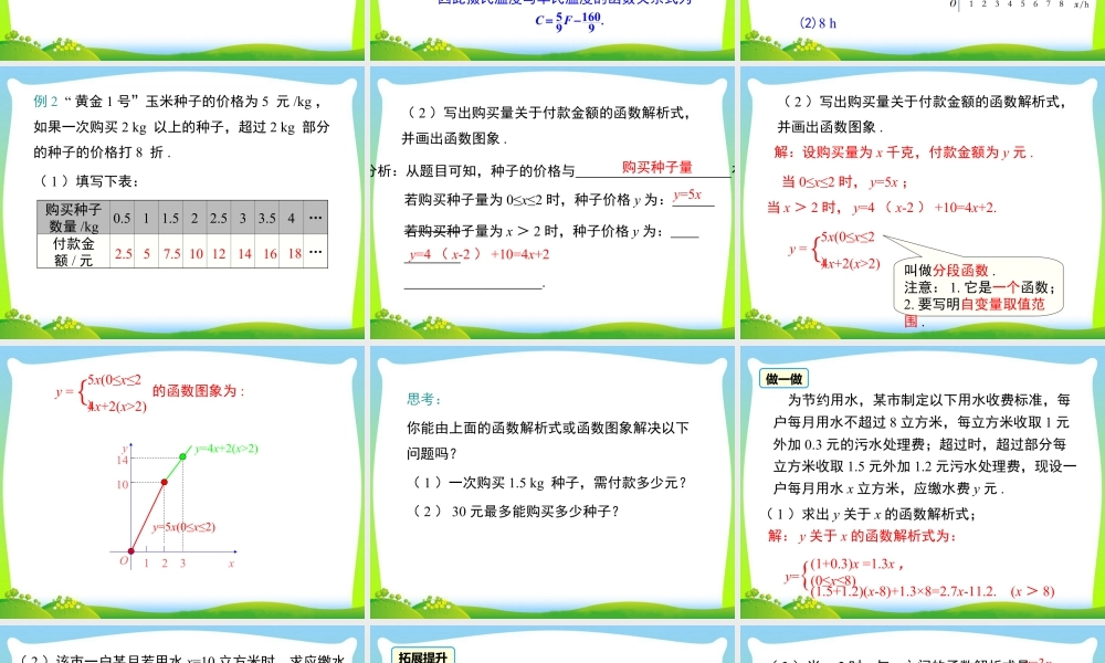 人教版初中数学八下-同步课件-19.2.2 第4课时 一次函数与实际问题.ppt