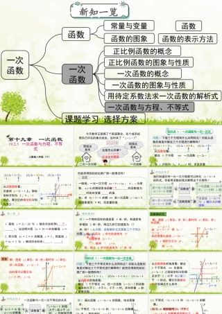人教版初中数学八下-同步课件-19.2.3 一次函数与方程、不等式 (2).pptx