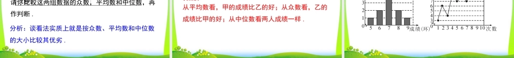 人教版初中数学八下-同步课件-20.1.2 第2课时 平均数、中位数和众数的应用.ppt