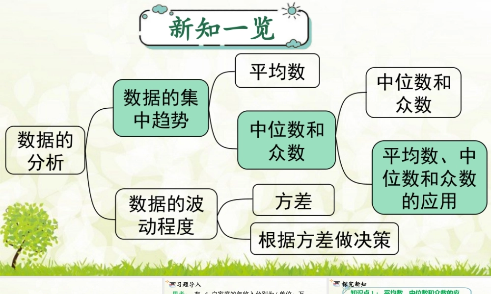 人教版初中数学八下-同步课件-20.1.2 第2课时 平均数、中位数和众数的应用.pptx