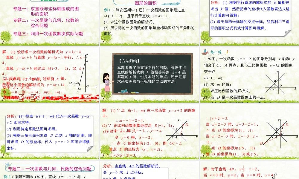 人教版初中数学八下-同步课件-第十九章《一次函数》专题课件.pptx