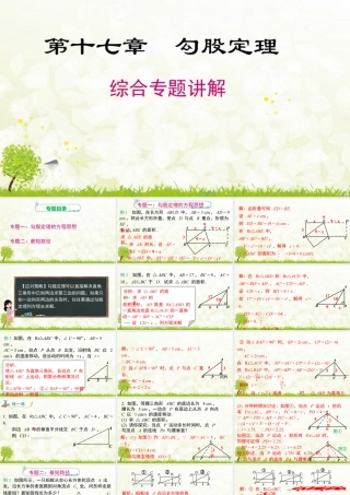 人教版初中数学八下-同步课件-第十七章 《勾股定理》专题课件.pptx