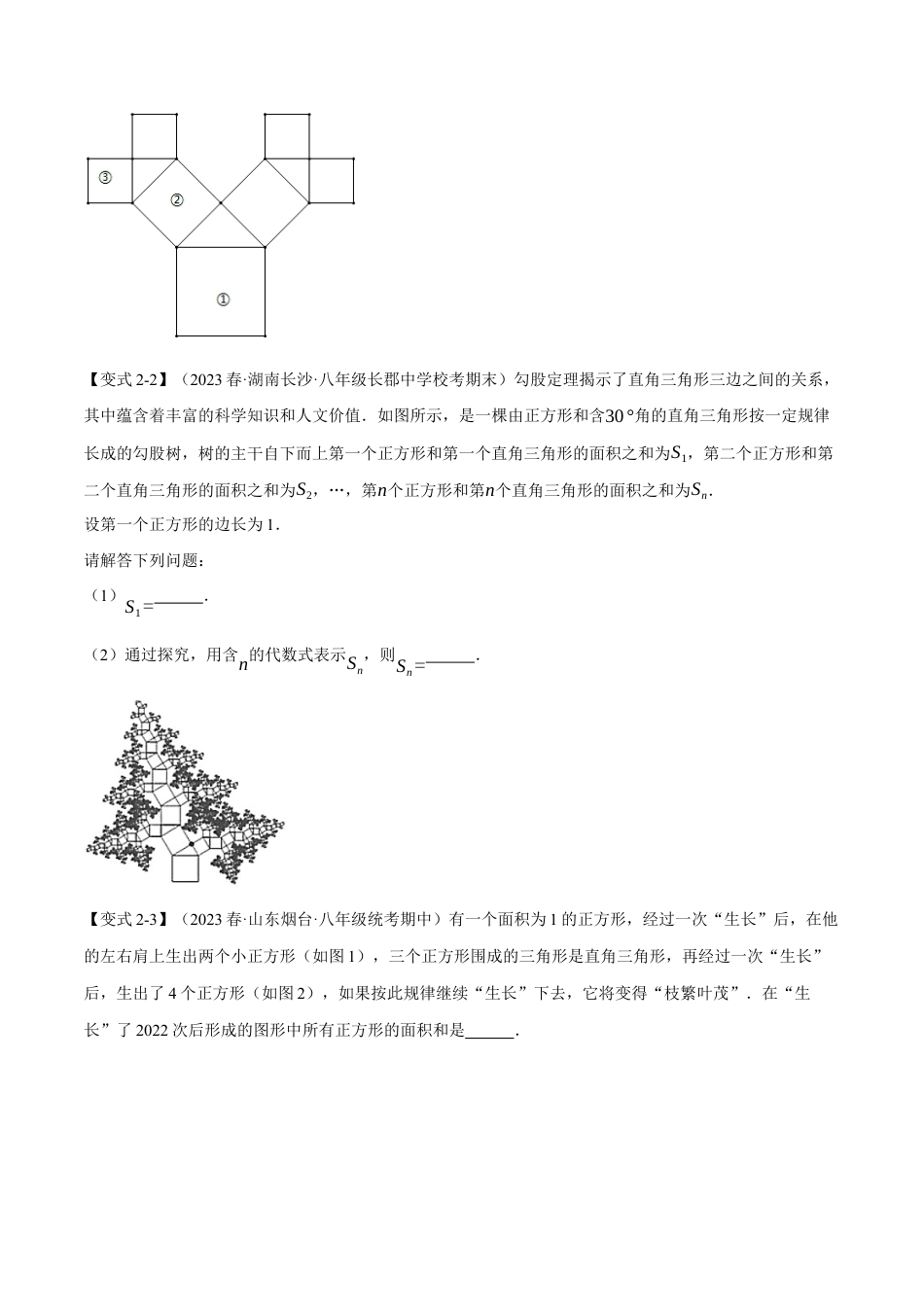 初中数学八年级下-专题复习-17.6 勾股定理章末八大题型总结（培优篇）（人教版）（原卷版）.docx_第3页
