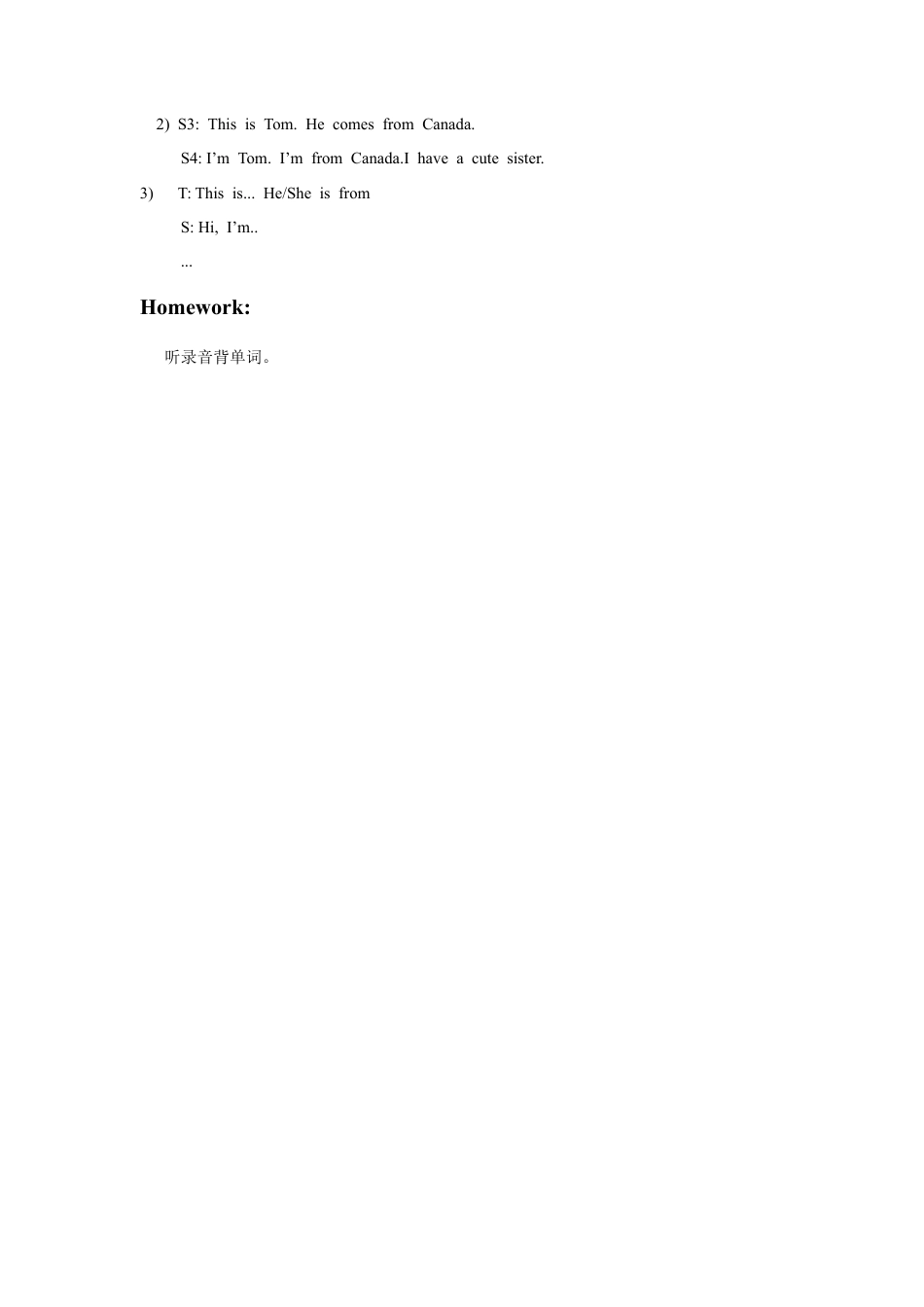 （人教新起点）四年级英语下册 Unit 6 Countries Lesson 3 教案 1.doc_第2页