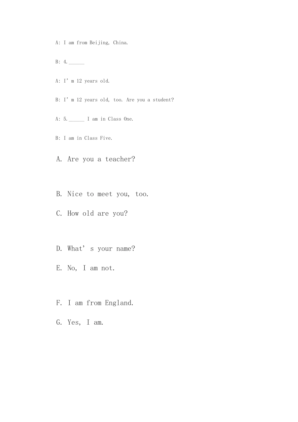 （人教新起点）五年级英语上册 同步练习.doc_第2页