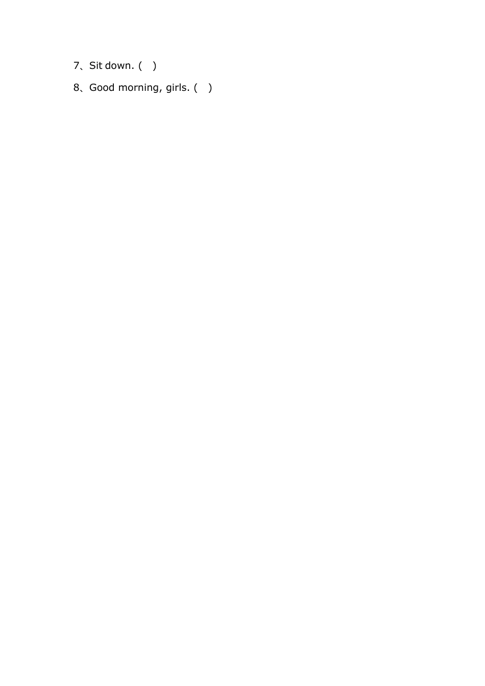 （人教新起点）一年级英语下册 期中试题.doc_第2页