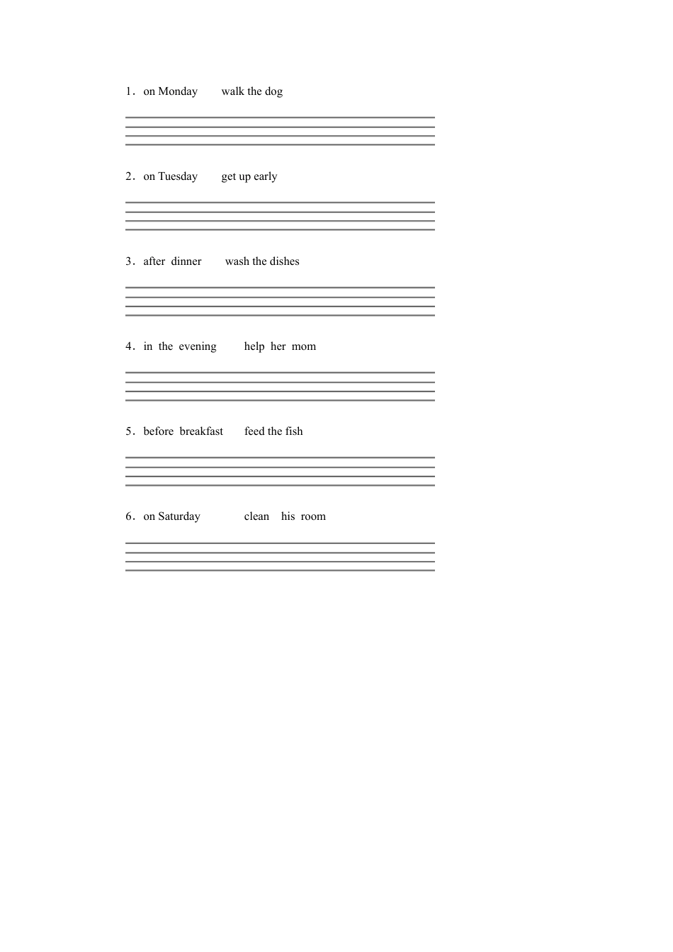 小学英语人教新起点五年级上册Unit6 习题 第3课时.docx_第2页