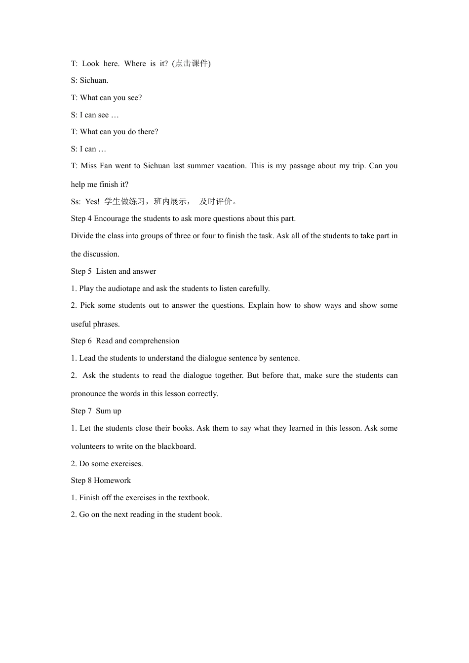 (人教新起点) 五年级英语下册 Unit 5 Have a Great Trip Lesson 3 教学设计 3.doc_第2页