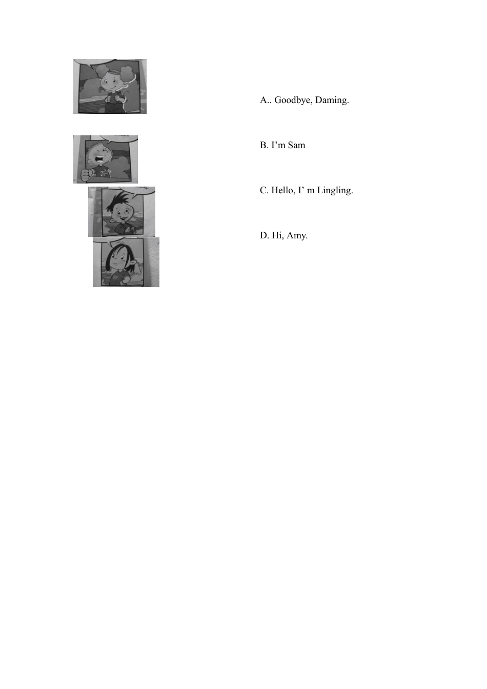 （人教新起点）三年级英语上册 第一单元测试.doc_第2页