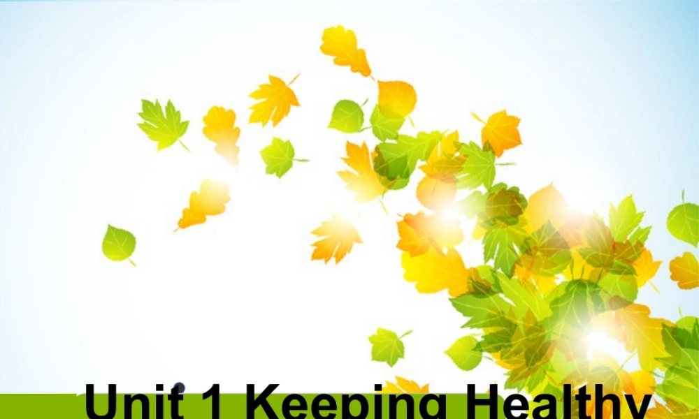 (人教新起点) 五年级英语下册Unit 1 Keeping Healthy Lesson 2 课件 1.ppt