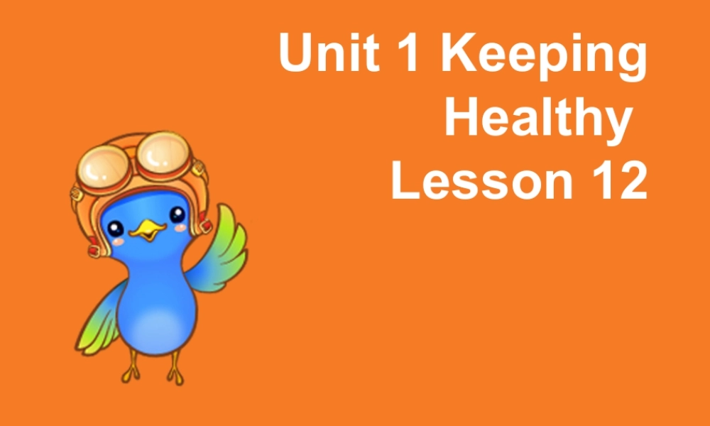 (人教新起点) 五年级英语下册Unit 1 Keeping Healthy Lesson 2 课件 2.ppt