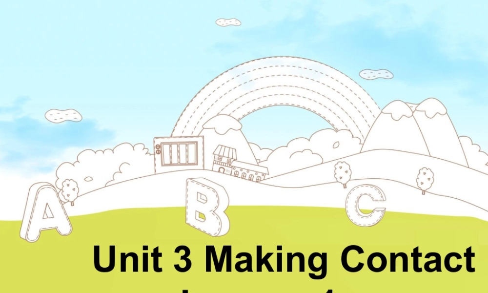 (人教新起点) 五年级英语下册Unit 3 Making Contact Lesson 1 课件 2.ppt