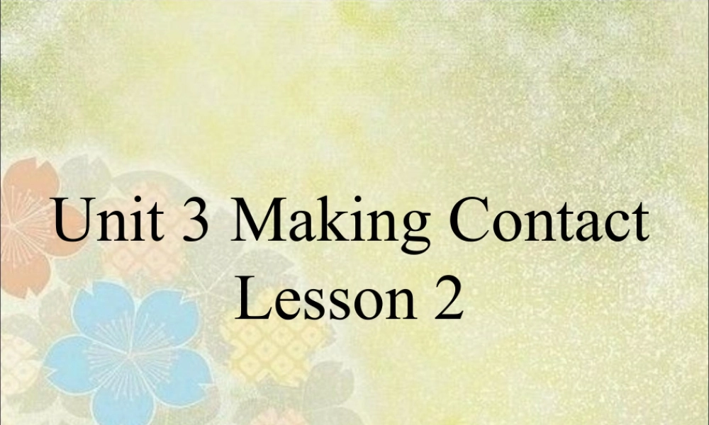 (人教新起点) 五年级英语下册Unit 3 Making Contact Lesson 2 课件 3.ppt