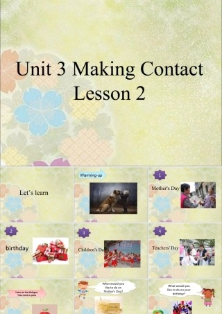 (人教新起点) 五年级英语下册Unit 3 Making Contact Lesson 2 课件 3.ppt