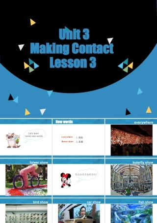 (人教新起点) 五年级英语下册Unit 3 Making Contact Lesson 3 课件 1.ppt