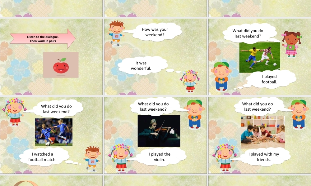 (人教新起点) 五年级英语下册Unit 4 Last Weekend Lesson 2 课件 3.ppt