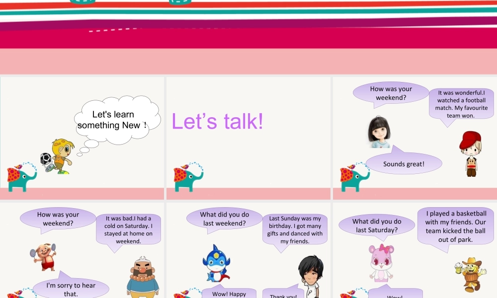 (人教新起点) 五年级英语下册Unit 4 Last Weekend Lesson 3 课件 2.ppt