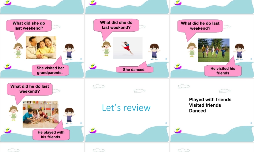 (人教新起点) 五年级英语下册Unit 4 Last Weekend Lesson 3 课件 3.ppt