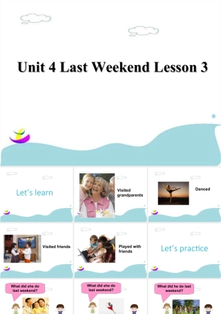 (人教新起点) 五年级英语下册Unit 4 Last Weekend Lesson 3 课件 3.ppt