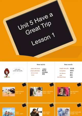 (人教新起点) 五年级英语下册Unit 5 Have a Great Trip Lesson 1 课件 1.ppt