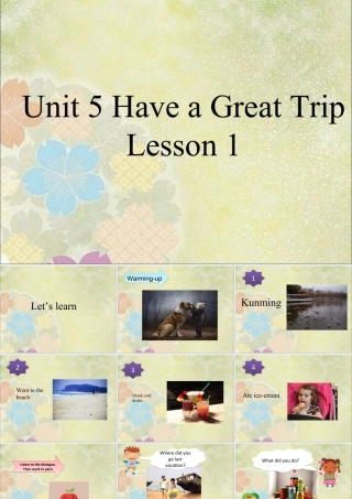 (人教新起点) 五年级英语下册Unit 5 Have a Great Trip Lesson 1 课件 3.ppt